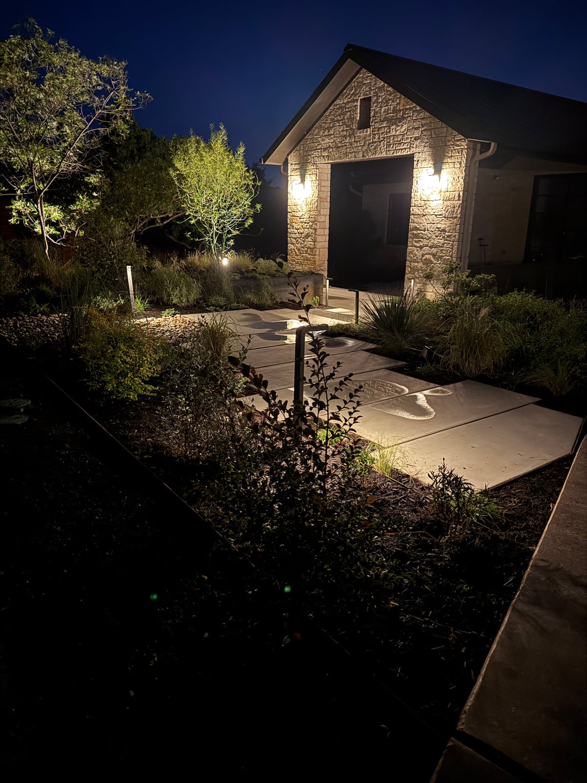 Landscape Lighting project in Bee Cave, Texas