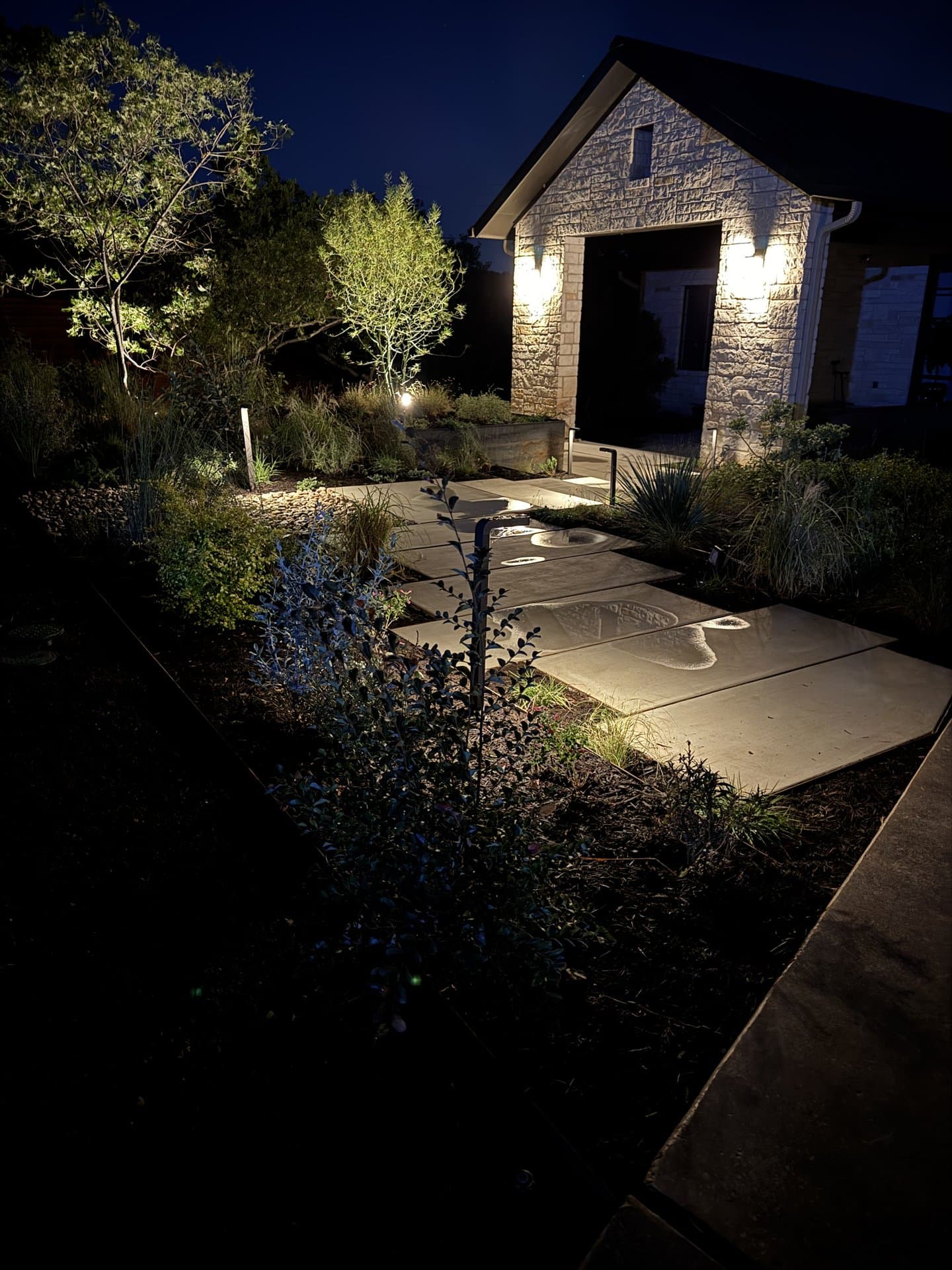 Landscape Lighting project in Circle C Ranch